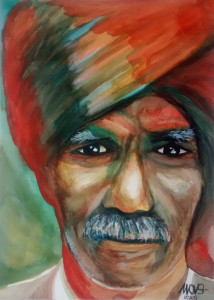 Red turban