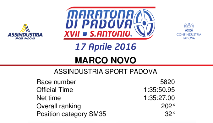 Mezza Maratona di Padova 2016